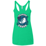 T-Shirts Envy / X-Small Shark Family trazo - Grandpa Women's Triblend Racerback Tank