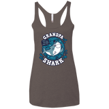 T-Shirts Macchiato / X-Small Shark Family trazo - Grandpa Women's Triblend Racerback Tank