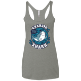T-Shirts Venetian Grey / X-Small Shark Family trazo - Grandpa Women's Triblend Racerback Tank