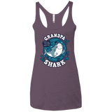 T-Shirts Vintage Purple / X-Small Shark Family trazo - Grandpa Women's Triblend Racerback Tank