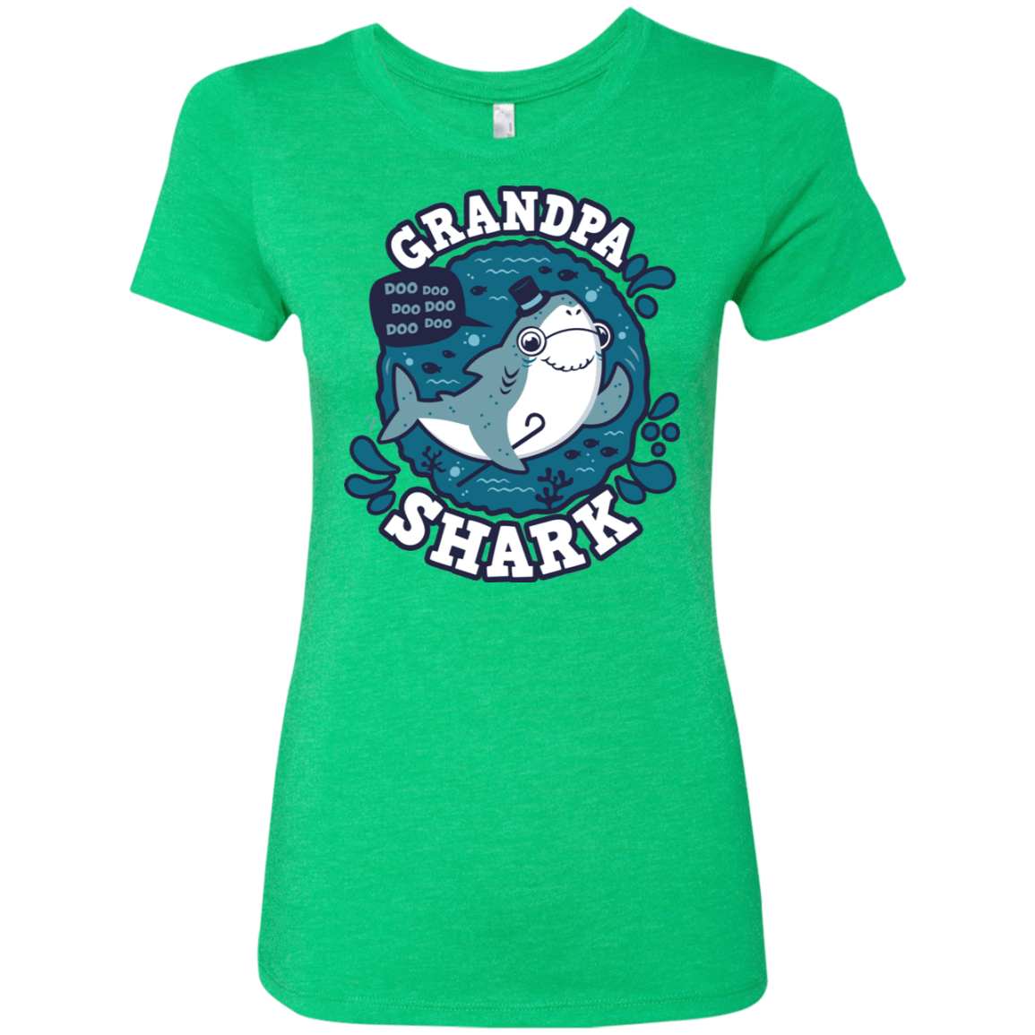 T-Shirts Envy / S Shark Family trazo - Grandpa Women's Triblend T-Shirt