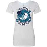 T-Shirts Heather White / S Shark Family trazo - Grandpa Women's Triblend T-Shirt