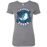 T-Shirts Premium Heather / S Shark Family trazo - Grandpa Women's Triblend T-Shirt