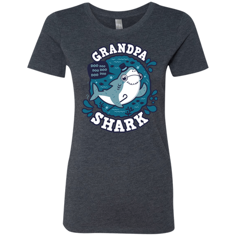 T-Shirts Vintage Navy / S Shark Family trazo - Grandpa Women's Triblend T-Shirt