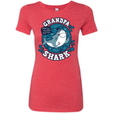 T-Shirts Vintage Red / S Shark Family trazo - Grandpa Women's Triblend T-Shirt