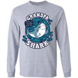 T-Shirts Sport Grey / YS Shark Family trazo - Grandpa Youth Long Sleeve T-Shirt