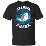 T-Shirts Black / YXS Shark Family trazo - Grandpa Youth T-Shirt