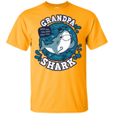T-Shirts Gold / YXS Shark Family trazo - Grandpa Youth T-Shirt