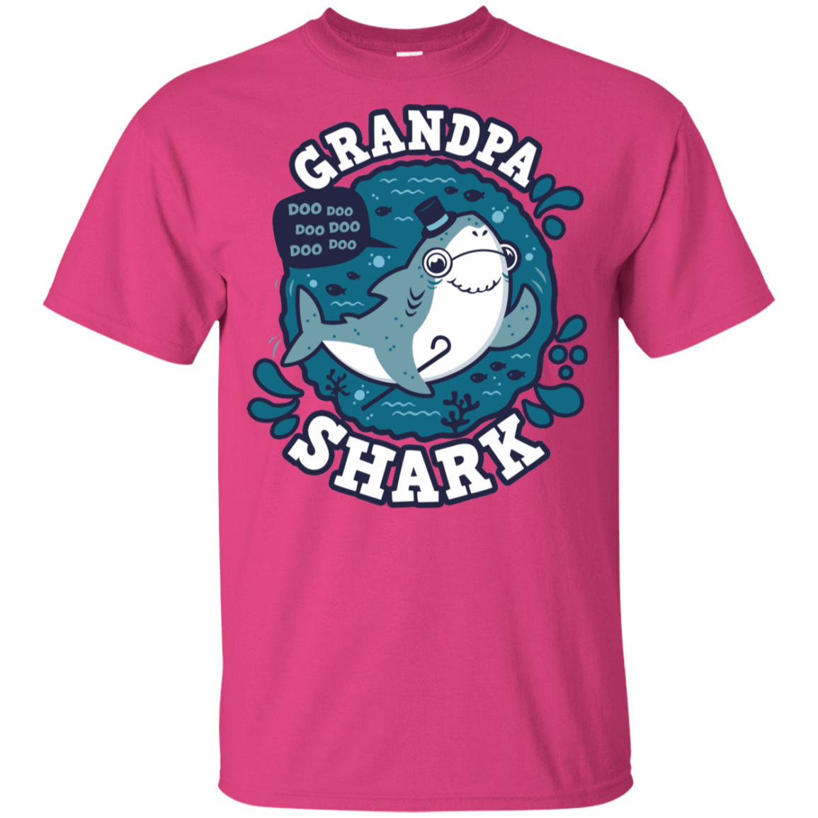 T-Shirts Heliconia / YXS Shark Family trazo - Grandpa Youth T-Shirt