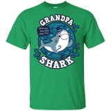 T-Shirts Irish Green / YXS Shark Family trazo - Grandpa Youth T-Shirt