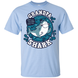 T-Shirts Light Blue / YXS Shark Family trazo - Grandpa Youth T-Shirt