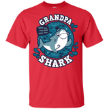 T-Shirts Red / YXS Shark Family trazo - Grandpa Youth T-Shirt
