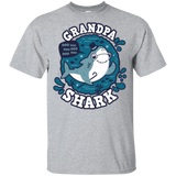 T-Shirts Sport Grey / YXS Shark Family trazo - Grandpa Youth T-Shirt