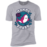 T-Shirts Heather Grey / YXS Shark Family trazo - Mommy Boys Premium T-Shirt