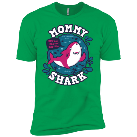 T-Shirts Kelly Green / YXS Shark Family trazo - Mommy Boys Premium T-Shirt