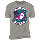 T-Shirts Light Grey / YXS Shark Family trazo - Mommy Boys Premium T-Shirt
