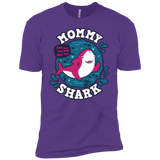 T-Shirts Purple Rush / YXS Shark Family trazo - Mommy Boys Premium T-Shirt