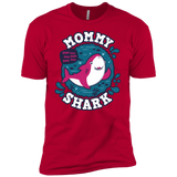 T-Shirts Red / YXS Shark Family trazo - Mommy Boys Premium T-Shirt