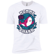 T-Shirts White / YXS Shark Family trazo - Mommy Boys Premium T-Shirt