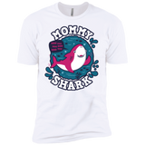 T-Shirts White / YXS Shark Family trazo - Mommy Boys Premium T-Shirt