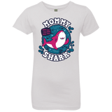 T-Shirts White / YXS Shark Family trazo - Mommy Girls Premium T-Shirt