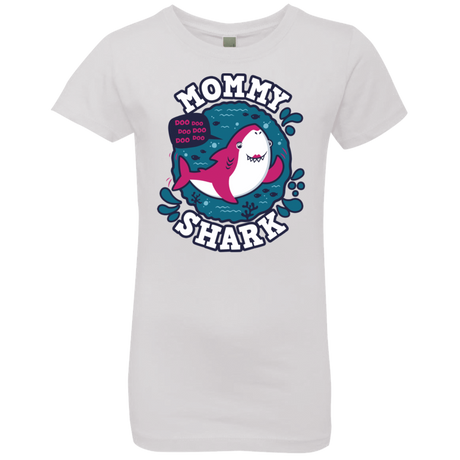 T-Shirts White / YXS Shark Family trazo - Mommy Girls Premium T-Shirt