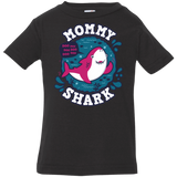 T-Shirts Black / 6 Months Shark Family trazo - Mommy Infant Premium T-Shirt