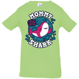 T-Shirts Key Lime / 6 Months Shark Family trazo - Mommy Infant Premium T-Shirt