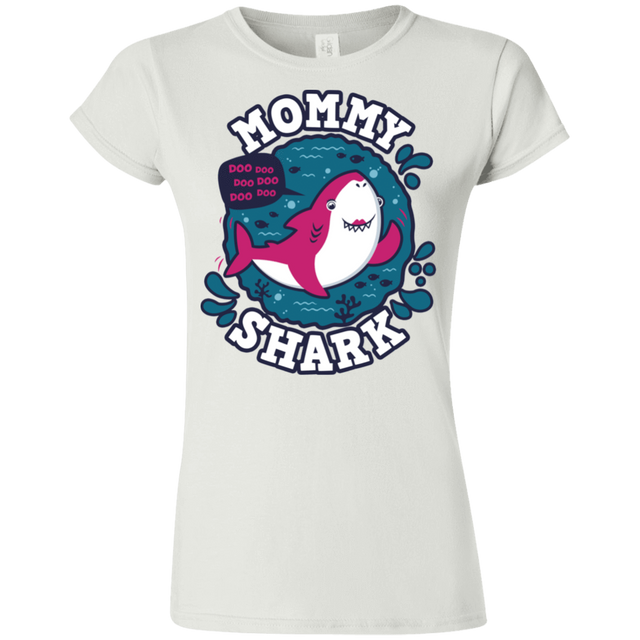 T-Shirts White / S Shark Family trazo - Mommy Junior Slimmer-Fit T-Shirt