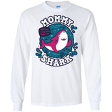 T-Shirts White / S Shark Family trazo - Mommy Men's Long Sleeve T-Shirt