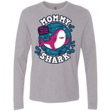 T-Shirts Heather Grey / S Shark Family trazo - Mommy Men's Premium Long Sleeve