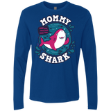 T-Shirts Royal / S Shark Family trazo - Mommy Men's Premium Long Sleeve