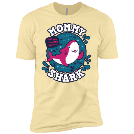 T-Shirts Banana Cream / X-Small Shark Family trazo - Mommy Men's Premium T-Shirt