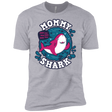 T-Shirts Heather Grey / X-Small Shark Family trazo - Mommy Men's Premium T-Shirt