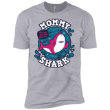 T-Shirts Heather Grey / X-Small Shark Family trazo - Mommy Men's Premium T-Shirt