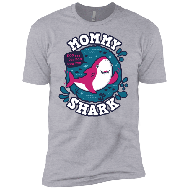 T-Shirts Heather Grey / X-Small Shark Family trazo - Mommy Men's Premium T-Shirt