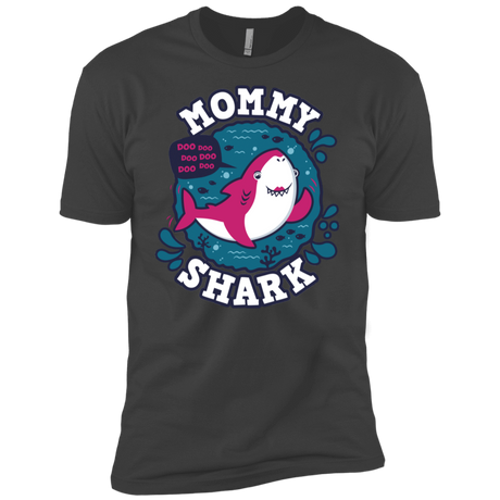 T-Shirts Heavy Metal / X-Small Shark Family trazo - Mommy Men's Premium T-Shirt