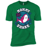 T-Shirts Kelly Green / X-Small Shark Family trazo - Mommy Men's Premium T-Shirt