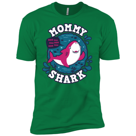 T-Shirts Kelly Green / X-Small Shark Family trazo - Mommy Men's Premium T-Shirt