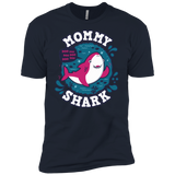 T-Shirts Midnight Navy / X-Small Shark Family trazo - Mommy Men's Premium T-Shirt