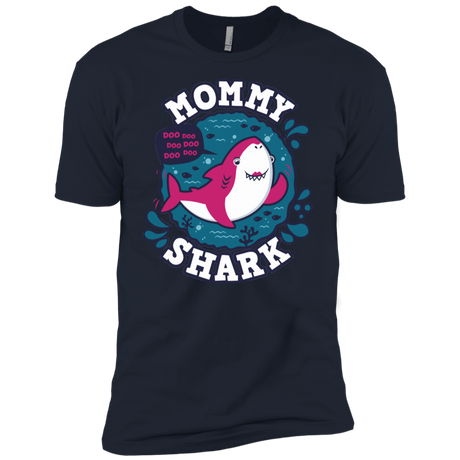 T-Shirts Midnight Navy / X-Small Shark Family trazo - Mommy Men's Premium T-Shirt