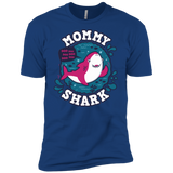 T-Shirts Royal / X-Small Shark Family trazo - Mommy Men's Premium T-Shirt