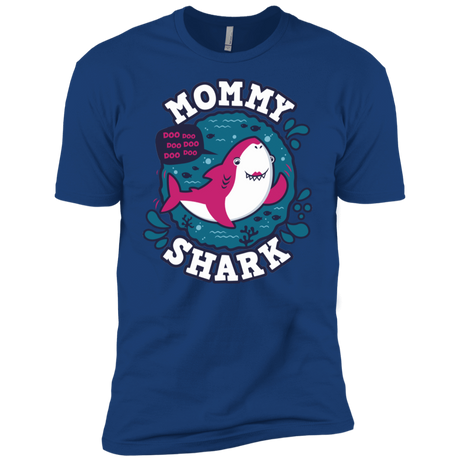 T-Shirts Royal / X-Small Shark Family trazo - Mommy Men's Premium T-Shirt