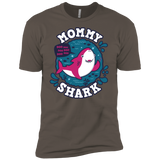 T-Shirts Warm Grey / X-Small Shark Family trazo - Mommy Men's Premium T-Shirt