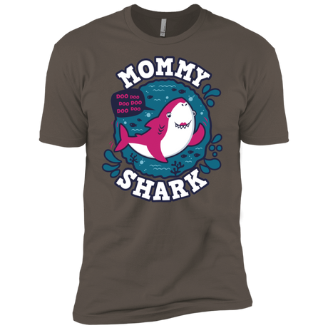 T-Shirts Warm Grey / X-Small Shark Family trazo - Mommy Men's Premium T-Shirt