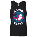 T-Shirts Black / S Shark Family trazo - Mommy Men's Premium Tank Top