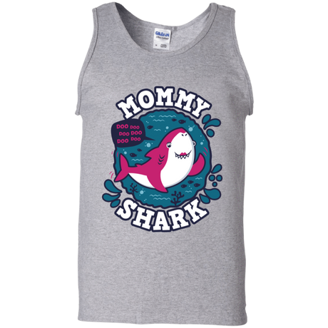 T-Shirts Sport Grey / S Shark Family trazo - Mommy Men's Tank Top