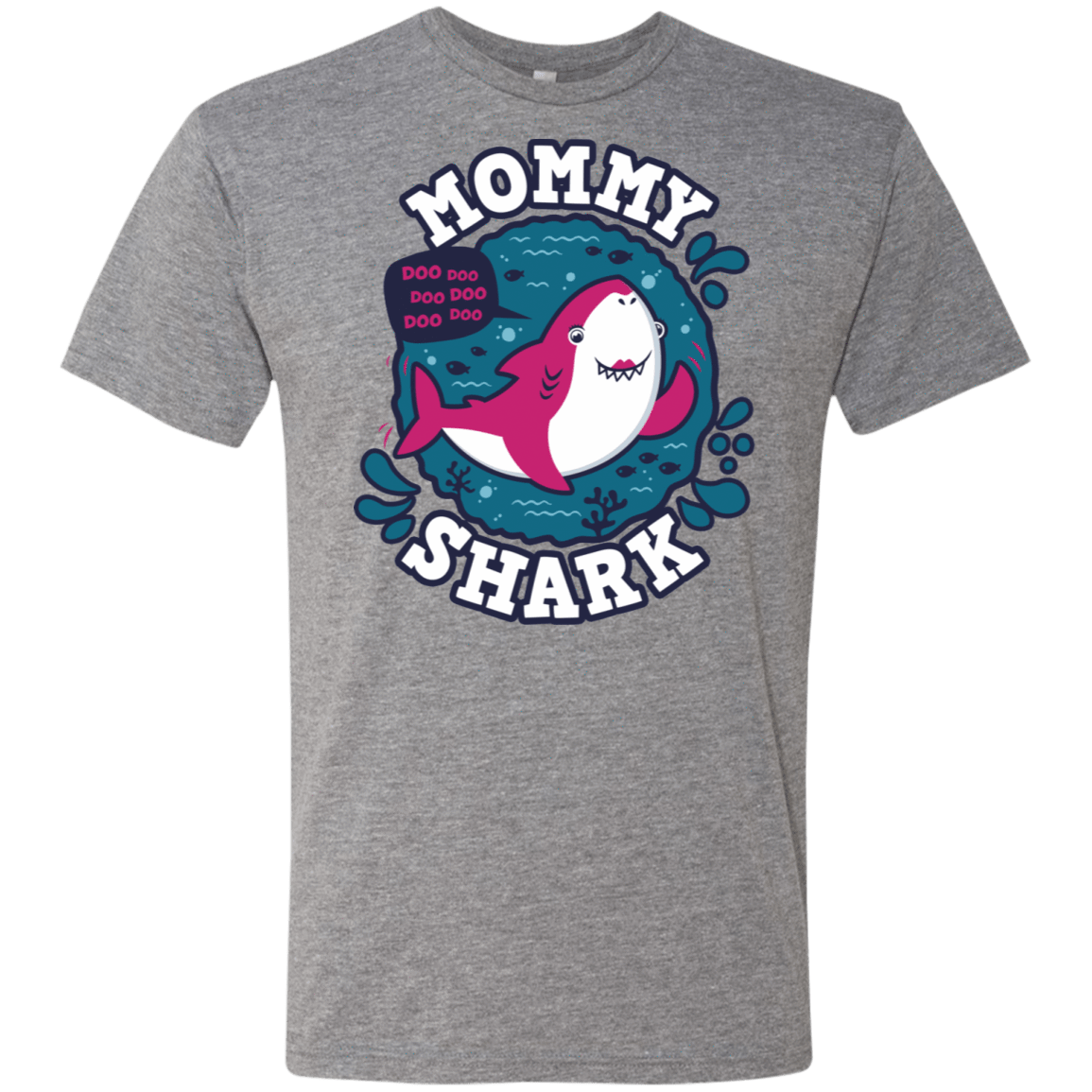 T-Shirts Premium Heather / S Shark Family trazo - Mommy Men's Triblend T-Shirt