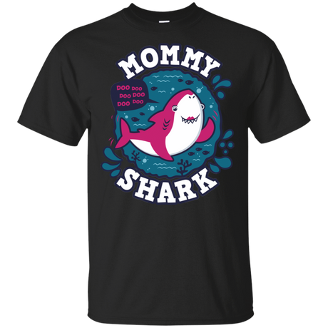 T-Shirts Black / S Shark Family trazo - Mommy T-Shirt