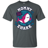 T-Shirts Dark Heather / S Shark Family trazo - Mommy T-Shirt